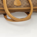 GUCCI Micro GG Supreme Hand Bag PVC Beige Gold Auth BA1192-7