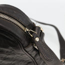 GUCCI GG Canvas Guccissima Shoulder Bag Leather Black Gold 201448 Auth BA11920-14
