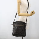 GUCCI GG Canvas Guccissima Shoulder Bag Leather Black Gold 201448 Auth BA11920-24