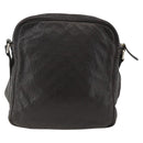 GUCCI GG Canvas Guccissima Shoulder Bag Leather Black Gold 201448 Auth BA11920-3