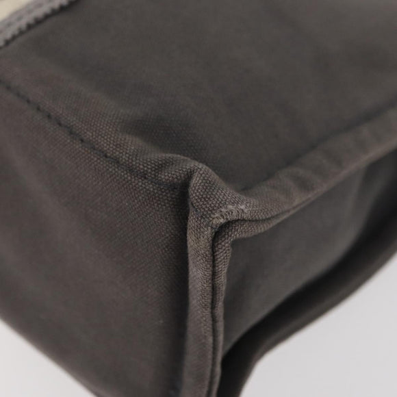 HERMES Fourre Tout PM Tote Bag Canvas Gray Silver Auth BA11923