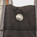 HERMES Fourre Tout PM Tote Bag Canvas Gray Silver Auth BA11923-14