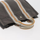 HERMES Fourre Tout PM Tote Bag Canvas Gray Silver Auth BA11923-6