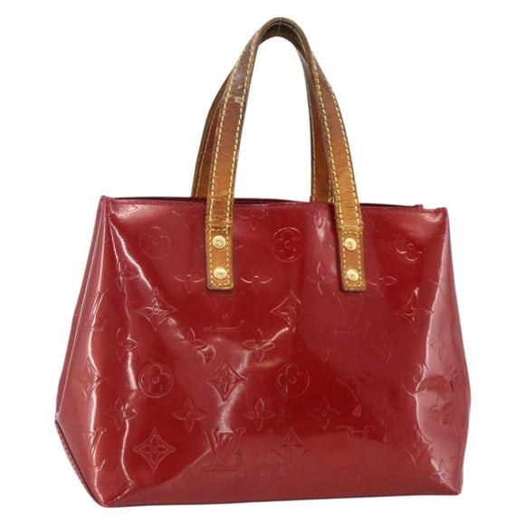 LOUIS VUITTON Vernis Reade PM Hand Bag Pomme D'amour M91990 LV Auth BA11925