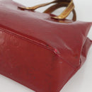 LOUIS VUITTON Vernis Reade PM Hand Bag Pomme D'amour M91990 LV Auth BA11925-8