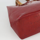 LOUIS VUITTON Vernis Reade PM Hand Bag Pomme D'amour M91990 LV Auth BA11925-15
