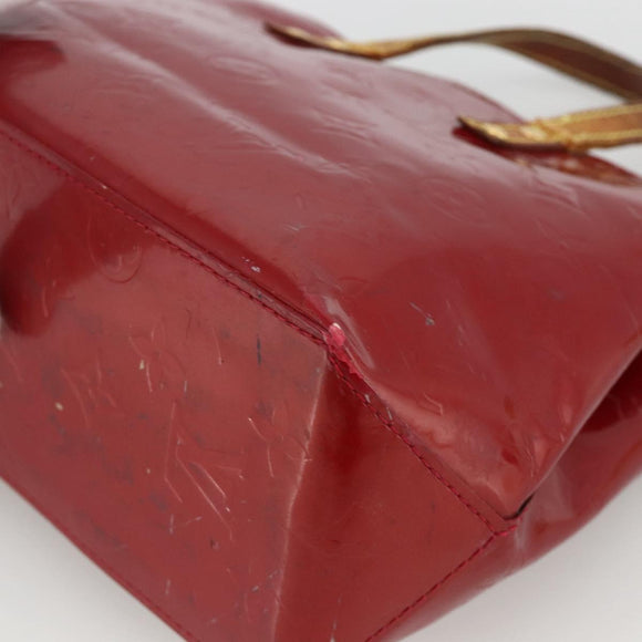 LOUIS VUITTON Vernis Reade PM Hand Bag Pomme D'amour M91990 LV Auth BA11925