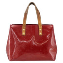 LOUIS VUITTON Vernis Reade PM Hand Bag Pomme D'amour M91990 LV Auth BA11925-13