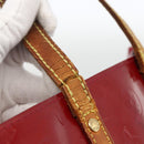 LOUIS VUITTON Vernis Reade PM Hand Bag Pomme D'amour M91990 LV Auth BA11925-9