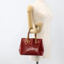 LOUIS VUITTON Vernis Reade PM Hand Bag Pomme D'amour M91990 LV Auth BA11925-23