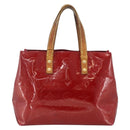 LOUIS VUITTON Vernis Reade PM Hand Bag Pomme D'amour M91990 LV Auth BA11925-2