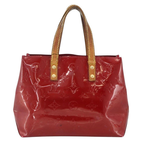 LOUIS VUITTON Vernis Reade PM Hand Bag Pomme D'amour M91990 LV Auth BA11925