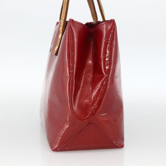 LOUIS VUITTON Vernis Reade PM Hand Bag Pomme D'amour M91990 LV Auth BA11925