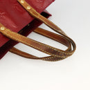 LOUIS VUITTON Vernis Reade PM Hand Bag Pomme D'amour M91990 LV Auth BA11925-7
