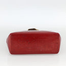 LOUIS VUITTON Vernis Reade PM Hand Bag Pomme D'amour M91990 LV Auth BA11925-5