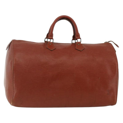 LOUIS VUITTON Epi Speedy 40 Hand Bag Brown Kenya M42983 LV Auth BA11926