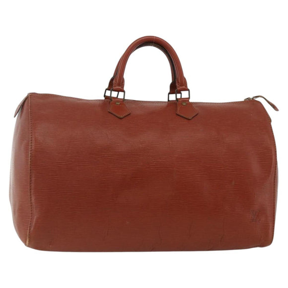 LOUIS VUITTON Epi Speedy 40 Hand Bag Brown Kenya M42983 LV Auth BA11926