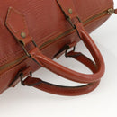 LOUIS VUITTON Epi Speedy 40 Hand Bag Brown Kenya M42983 LV Auth BA11926-7