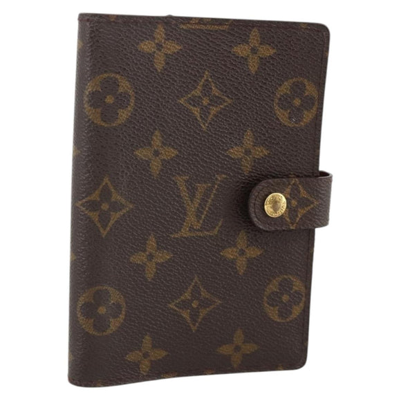 LOUIS VUITTON Monogram Agenda PM Day Planner Cover R20005 LV Auth BA11927