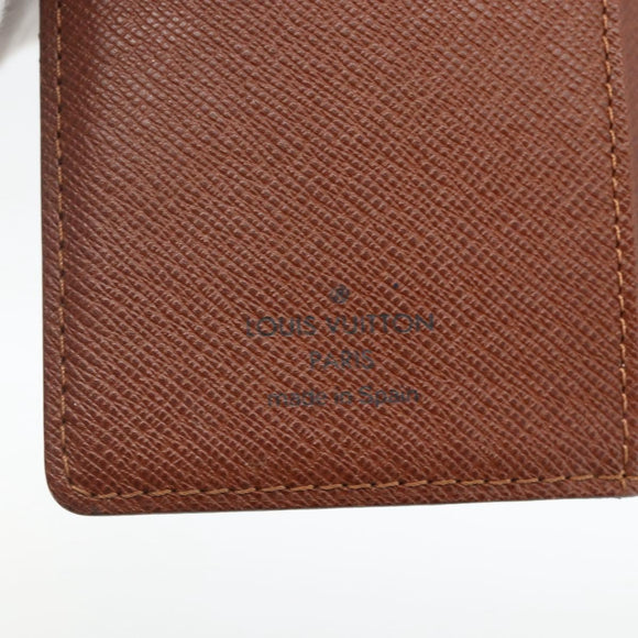 LOUIS VUITTON Monogram Agenda PM Day Planner Cover R20005 LV Auth BA11927