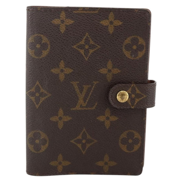 LOUIS VUITTON Monogram Agenda PM Day Planner Cover R20005 LV Auth BA11927
