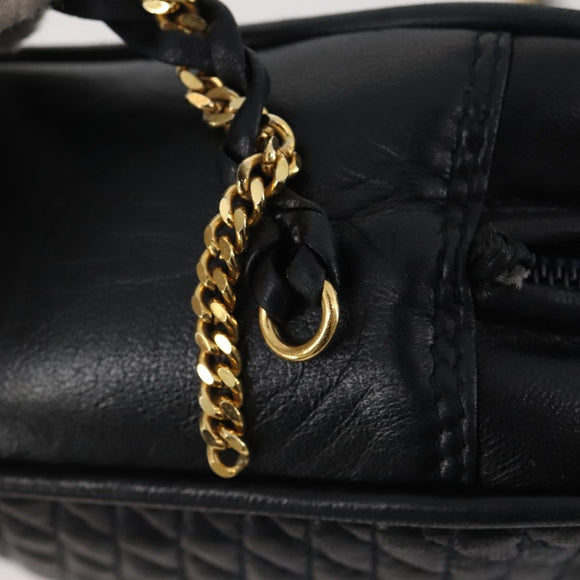 BALLY Shoulder Bag Leather 2 Set Black Auth BA11938