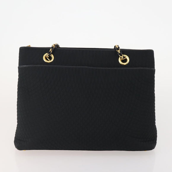 BALLY Shoulder Bag Leather 2 Set Black Auth BA11938
