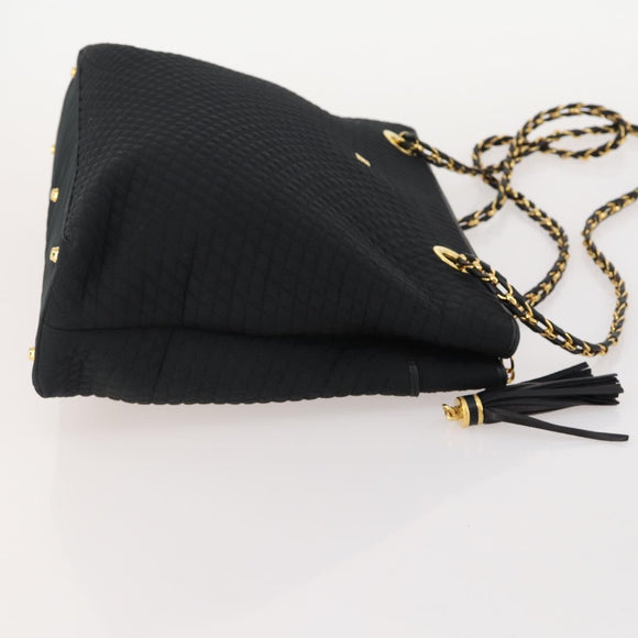 BALLY Shoulder Bag Leather 2 Set Black Auth BA11938