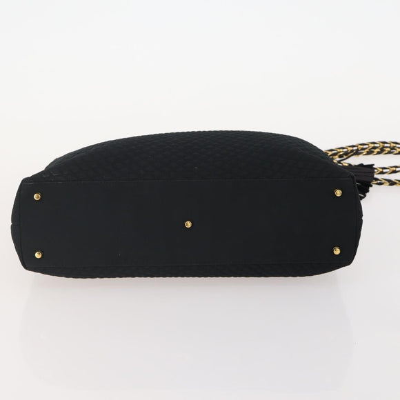 BALLY Shoulder Bag Leather 2 Set Black Auth BA11938