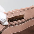Jimmy Choo Tote Bag Leather Pink Silver Auth BA11939-17