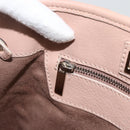 Jimmy Choo Tote Bag Leather Pink Silver Auth BA11939-20