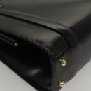 GUCCI Shoulder Bag Leather Black Gold 007 2046 0268 Auth BA1194-8