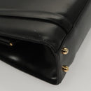 GUCCI Shoulder Bag Leather Black Gold 007 2046 0268 Auth BA1194-16