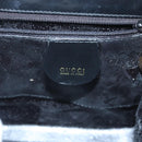 GUCCI Shoulder Bag Leather Black Gold 007 2046 0268 Auth BA1194-18