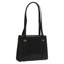 GUCCI Shoulder Bag Leather Black Gold 007 2046 0268 Auth BA1194-1