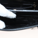 GUCCI Shoulder Bag Leather Black Gold 007 2046 0268 Auth BA1194-21