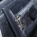 GUCCI Shoulder Bag Leather Black Gold 007 2046 0268 Auth BA1194-22