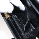 GUCCI Shoulder Bag Leather Black Gold 007 2046 0268 Auth BA1194-23