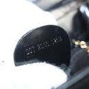 GUCCI Shoulder Bag Leather Black Gold 007 2046 0268 Auth BA1194-12