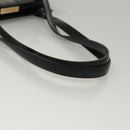 GUCCI Shoulder Bag Leather Black Gold 007 2046 0268 Auth BA1194-7