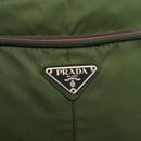 PRADA Shoulder Bag Nylon Green Silver Auth BA11940-17