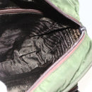 PRADA Shoulder Bag Nylon Green Silver Auth BA11940-20