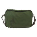 PRADA Shoulder Bag Nylon Green Silver Auth BA11940-2