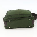 PRADA Shoulder Bag Nylon Green Silver Auth BA11940-5
