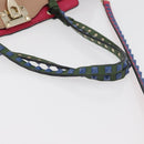 VALENTINO Rock Studs Hand Bag Leather 2way Multicolor Gold Auth BA11942A-7