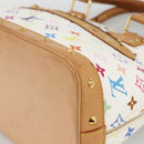 LOUIS VUITTON Monogram Multicolor Alma Hand Bag White M92647 LV Auth BA11955V-9