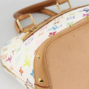 LOUIS VUITTON Monogram Multicolor Alma Hand Bag White M92647 LV Auth BA11955V-14