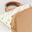 LOUIS VUITTON Monogram Multicolor Alma Hand Bag White M92647 LV Auth BA11955V-16