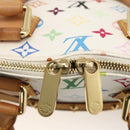 LOUIS VUITTON Monogram Multicolor Alma Hand Bag White M92647 LV Auth BA11955V-10