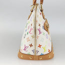 LOUIS VUITTON Monogram Multicolor Alma Hand Bag White M92647 LV Auth BA11955V-3